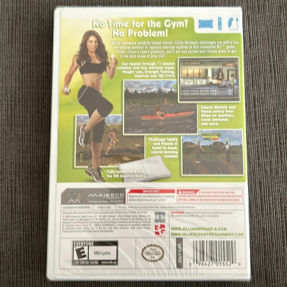 NEW Sealed Nintendo Wii Jillian Michaels Fitness Ultimatum 2009 Video Game